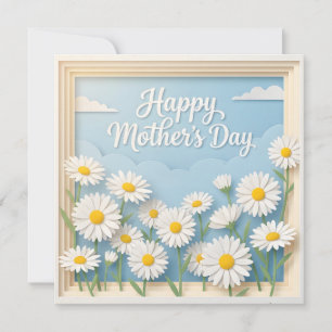 A 3D Papercut Mother's Day Card