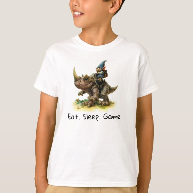 A 3D Render of a Fearless Gnome Warrior T-Shirt (Front)