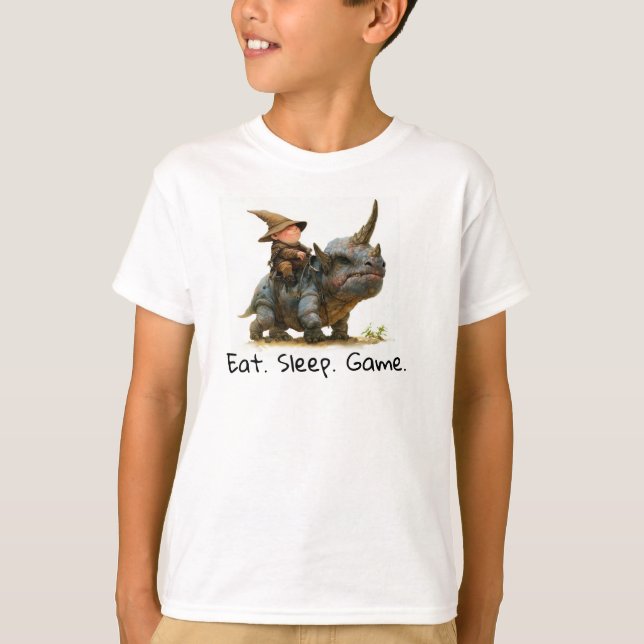A 3D Render of a Fearless Gnome Warrior T-Shirt (Front)