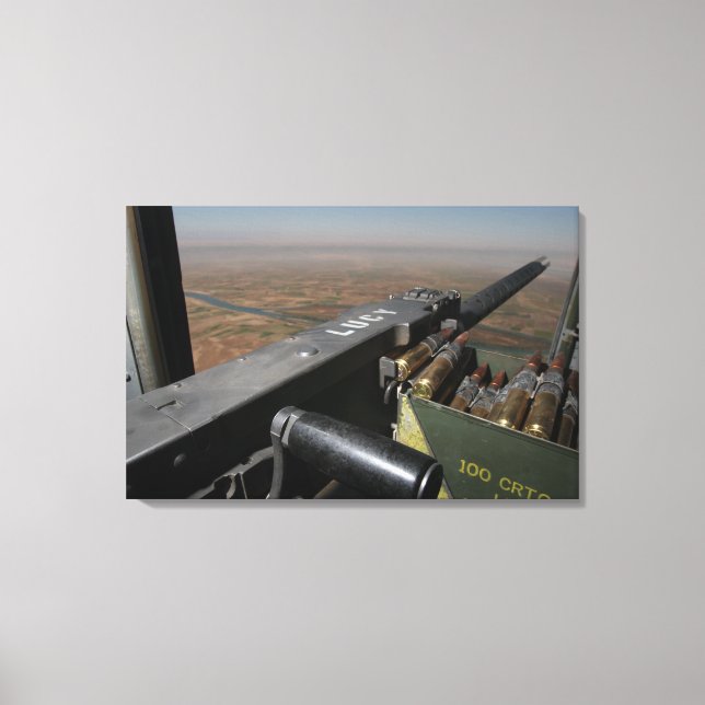 A 50 calibre machine gun canvas print (Front)