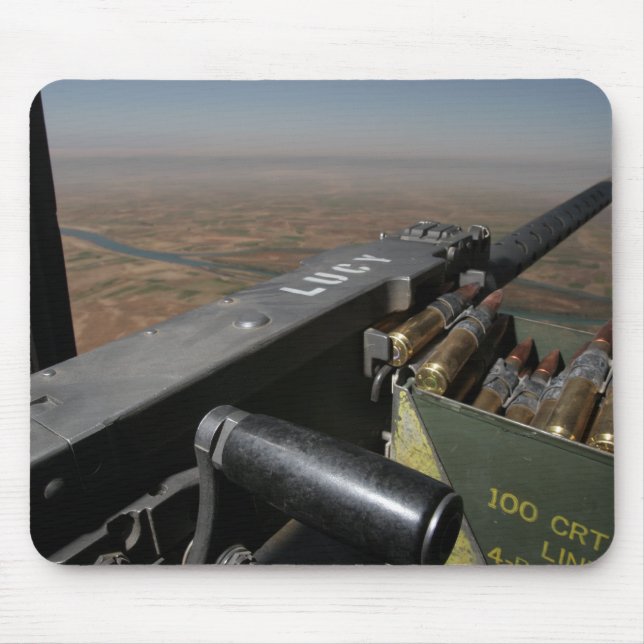 A 50 calibre machine gun mouse mat (Front)