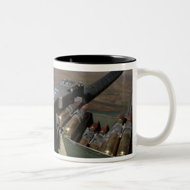 A 50 calibre machine gun Two-Tone coffee mug (Right)