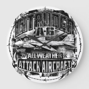 A-6 Intruder Large Clock Acrylic Wall Clock