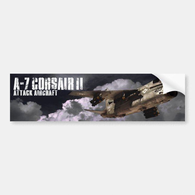 A-7 Corsair II Bumper Sticker (Front)