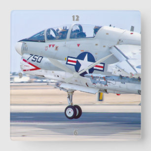 A-7 CORSAIR II SQUARE WALL CLOCK