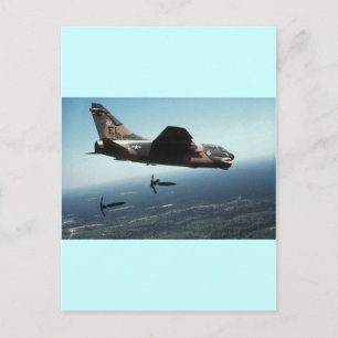 A-7 Dropping Supllies Postcard