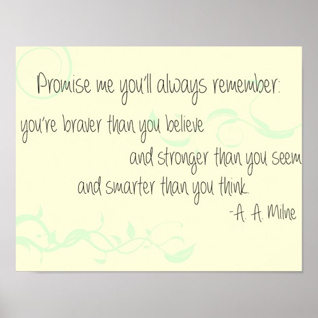 A. A. Milne Poster (Front)
