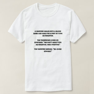A AI joke about a vampire T-Shirt