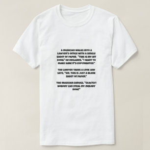 A AI joke about Copyright law T-Shirt