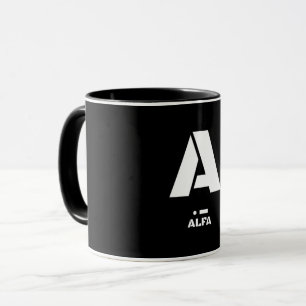 A (Alfa) NATO Phonetic Alphabet & Morse Code Mug