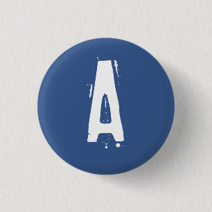 "A" Alphabet Collectable (#2) 3 Cm Round Badge