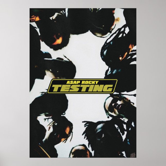 A$AP ROCKY TESTING A3 size extended album Poster (Front)