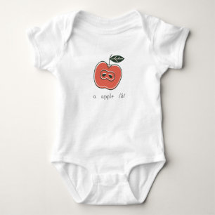 a  apple  /ă/  baby bodysuit
