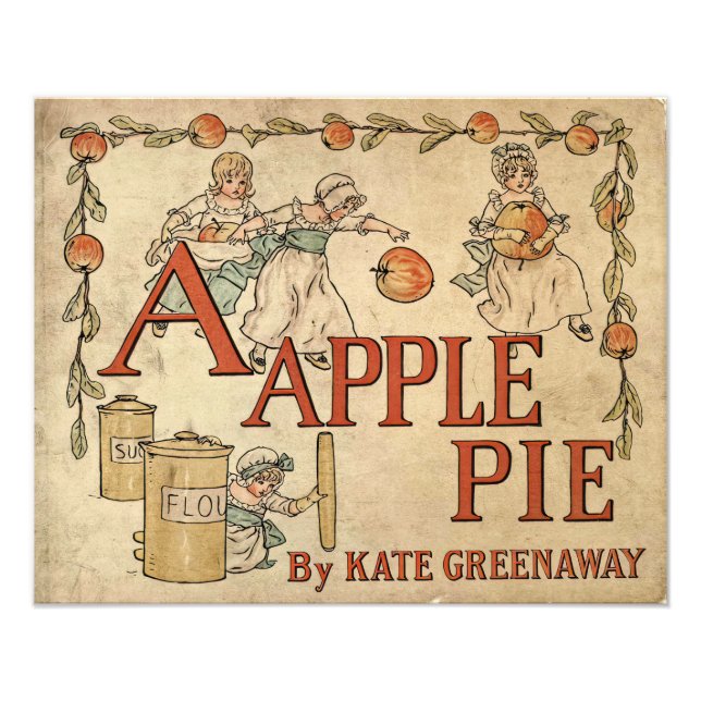 A Apple Pie vintage artwork Photo Print (Front)