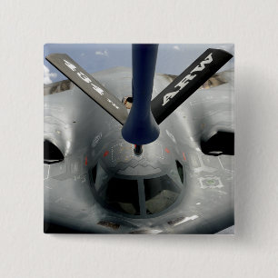 A B-2 Spirit aircraft getting in position 15 Cm Square Badge