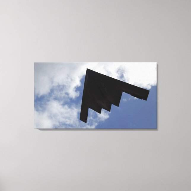 A B-2 Spirit in flight Canvas Print (Front)