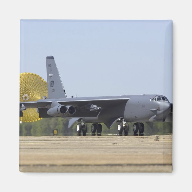 A B-52 Stratofortress deploys its drag chute Magnet (Front)