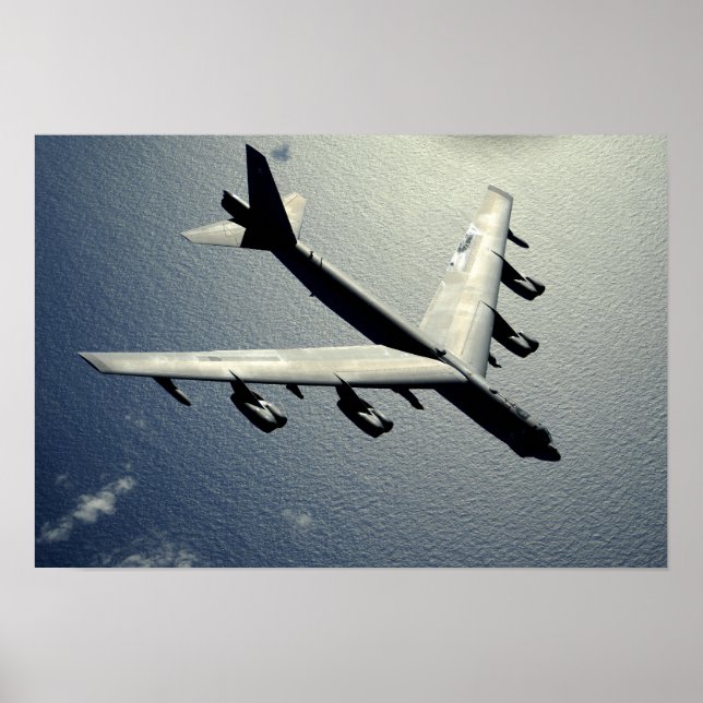 A B-52 Stratofortress in flight 2 Poster (Front)