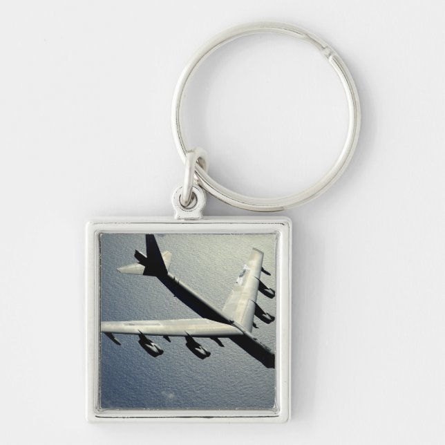A B-52 Stratofortress in flight Key Ring (Front)