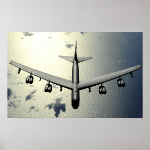 A B-52 Stratofortress in flight Poster