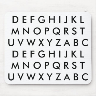 A B C D E F G H I J K L M N O P Q R S T U V W ... MOUSE MAT