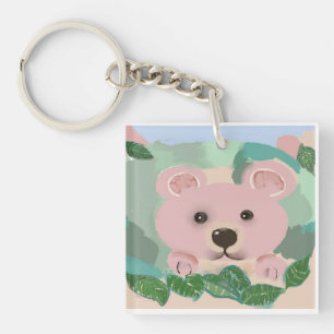 A baby bear key ring