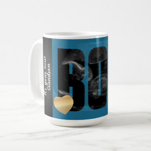 A Baby  Boy Announcement - Sonogram with DIY Text Coffee Mug