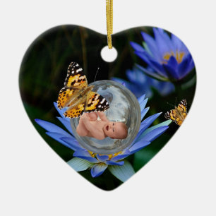 A baby bundle of joy christmas ceramic tree decoration