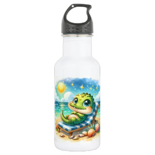 A Baby Croc’s Sunny Escape Personalised 532 Ml Water Bottle