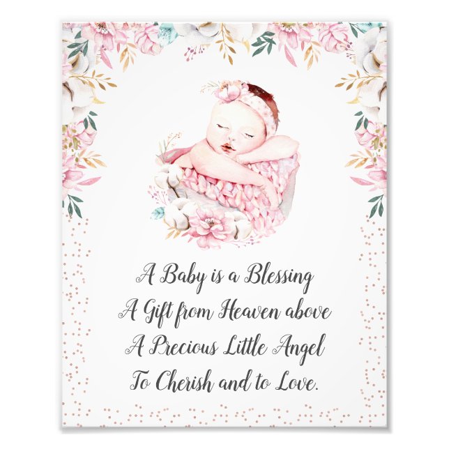 A Baby Is A Blessing Photo Print (Front)
