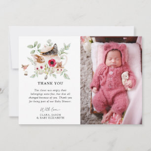 'A Baby is Brewing' Afternoon Tea Baby Shower Thank You Card
