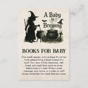 A Baby Is Brewing Baby Shower Books for Baby Enclosure Card