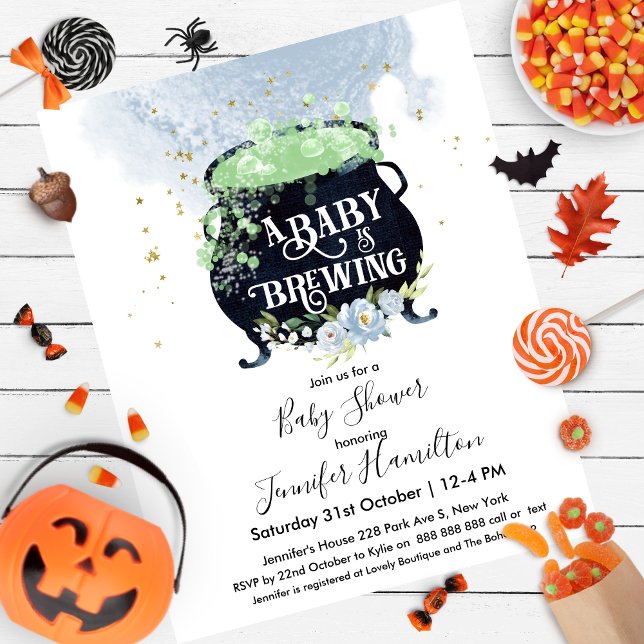 a baby is brewing Baby Shower Budget Invitation (Creator Uploaded)