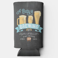 A Baby Is Brewing Baby Shower Can Cooler