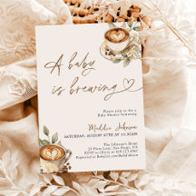 A Baby is Brewing Baby Shower, Coffee Baby Shower