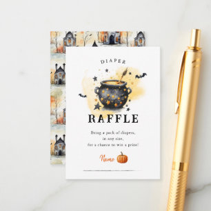 A Baby is Brewing Baby Shower Diaper Raffle Enclosure Card