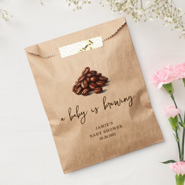 A Baby is Brewing Baby Shower  Favour Bags (Sealed)