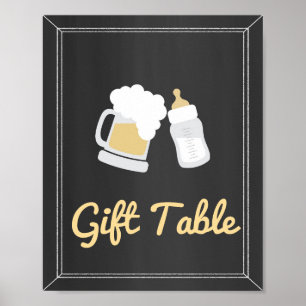 A Baby is Brewing Baby Shower Gift Table Sign
