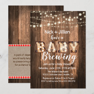 A Baby is Brewing Baby Shower Invitation