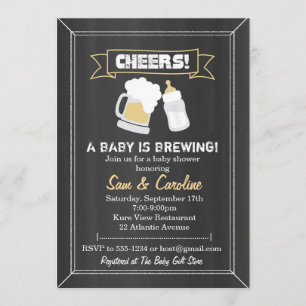 A Baby is Brewing Baby Shower Invitation