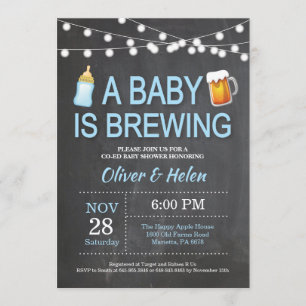 A baby is brewing Baby Shower Invitation