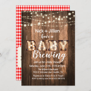 A Baby is Brewing Baby Shower Invitation