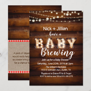 A Baby is Brewing Baby Shower Invitation