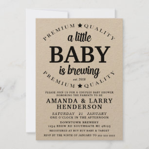 A Baby is Brewing Baby Shower Invitation
