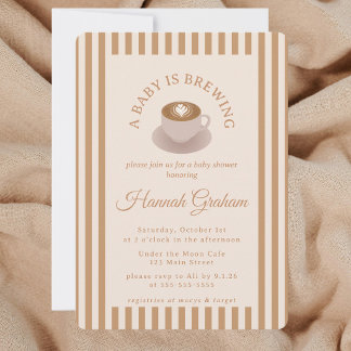 A Baby is Brewing Baby Shower Invitation