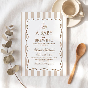 A Baby Is Brewing Baby Shower Invitation