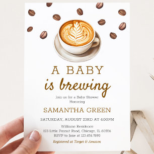 A Baby is Brewing Baby Shower Invitation