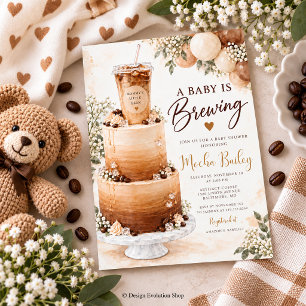 A Baby Is Brewing Baby Shower Invitation 