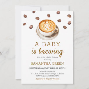 A Baby is Brewing Baby Shower Invitation
