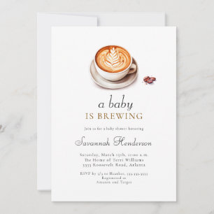 A Baby Is Brewing Baby Shower Invitation